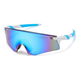 Óculos Esporte Ciclismo Bike Corrida Casual Proteção Uv400 Cor Da Lente Azul claro