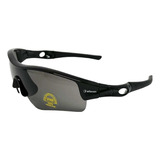 Óculos Esportivo Bike Ciclismo Elleven Mask Proteção Uv 400 Armação Preto Lente Preto