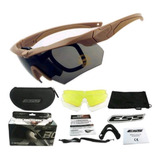 Óculos Ess Crossbow Tático Airsoft 3 Lentes Estojo