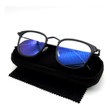 Óculos Filtro Luz Azul Metal Retrô