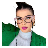 Oculos Grau Feminino Nude
