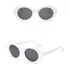 Oculos Kurt Cobain, Wiz Khalifa Redondo Uv400 Cor Branco Cor Da Armação Branco Cor Da Lente Preto