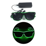 Oculos Led Lente Escura Rave Balada Festa Neon Casamento