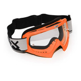 Óculos Lente Anti Risco Mattos Rancing Combat Motocross Bike Cor Da Armação Laranja Cor Da Lente Transparente Tamanho Único