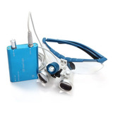 Oculos Lupa Led Odontologica Profissional 3 5x 420mm Nf e