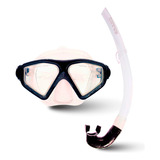 Óculos Mascara Mergulho Snorkel Respidador Adulto