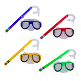 Óculos Máscara Para Mergulho C Snorkel Kit Infantil Natação