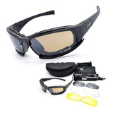 Óculos Masculino Airsoft Militar Polarizado Daisy X7 Tático Cor Preto Armação Preto Haste Preto Lente Preto Desenho Laser