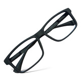 Óculos Masculino Retangular Emborrachado Moda Envio Rápido