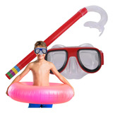 Óculos Mergulho Infantil Snorkel Piscina Colorido