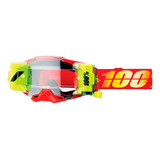 Óculos Motocross 100 Armega Forecast Nuketown Rolloff Cor Da Armação Vermelho