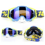 Oculos Motocross Downhill Ski Similar 100 Racecrafte Cor Da Armação Azul Cor Da Lente Azul