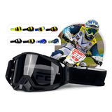 Óculos Motocross Enduro Trilha 100 Importado Lente Espelhada