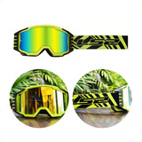 Óculos Motocross Ls2 Charger Pro Amarelo Espelhado Tear Off