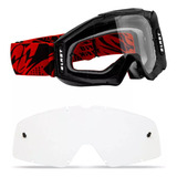 Oculos Motocross Trilha Enduro Lente Extra Moto Proteçao