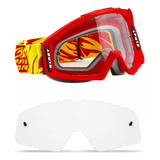 Oculos Motocross Trilha Enduro Lente Extra Moto Proteçao