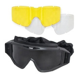 Oculos Multi Proteção Airsoft 3 Lentes