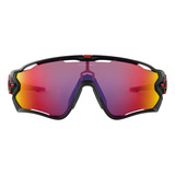 Óculos Óculos De Sol Oakley Jawbreaker Oo9290 20 Cores Preto Fosco Cor Da Lente Prizm Road E Red Rod Color Preto Fosco E Vermelho Cor Da Moldura Preto Fosco E Vermelho