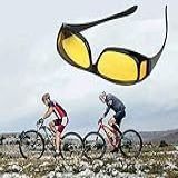 OCULOS PARA DIRIGIR VISÃO NOTURNA CICLISMO LENTE AMARELA T1504