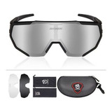 Óculos Polarizado Ciclismo Flight Jacket Queshark 3 L Preto