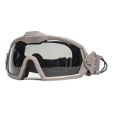 Óculos Proteção Airsoft Militar Com Cooler E Duas Lentes
