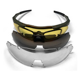 Óculos Proteção Militar Tático Kit 3 Lentes Airsoft Caça