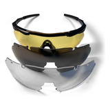 Óculos Proteção Militar Tático Kit 3 Lentes Airsoft Caça