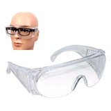 Óculos Proteção Sobrepor Ampla Visão Antiembaçante Epi Ca