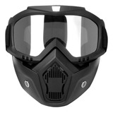 Óculos Protetor De Olhos Abertos Máscara De Capacete Moto