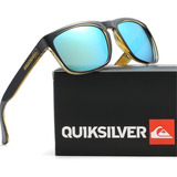 Óculos Quiksilver Uv400 Dourado Luxo Kit