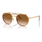 Óculos Ray Ban Rb3765 Aviador Proteção Uv E Conforto Polido Dourado Arista