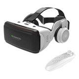 Óculos Realidade Virtual 3d Vr Fone Bluetooth Controle Phone