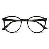 Óculos Redondo Geek Masculino Feminino Armação Sem Grau Moda Preto