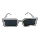 Óculos Retro Vintage Retangular Hype Rap Moda Quadrado Uv