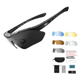 Oculos Rockbros Para Ciclista Bike Ciclismo Corrida Pesca Esporte Ao Ar Livre Kit 5 Lentes Polarizada Material Levissimo