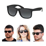Óculos Sol Masculino Preto Polarizado Quadrado Estilo Justin