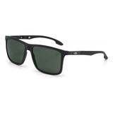 Óculos Solar Mormaii Kona Polarizado Preto Fosco Ii Cor Da Lente Verde Desenho Quadrado