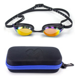 Óculos Speedo Falcon Preto Case Estojo Medinas Logo Azul