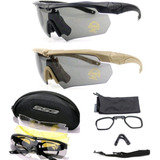Óculos Tático Ess Crossbow Com 3 Lentes Tan Verde Black