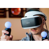 Óculos Virtual Playstation Vr 1 Ps4 2 Moves Câmera