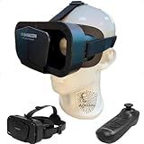 Óculos VR Imersivo Compatível Com Smartphones Para Jogos E Vídeos Com Controle