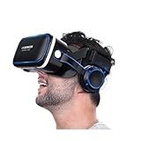 Óculos Vr Realidade Virtual 3D Com Fone De Ouvido E Controle Suporte Para Celular 4 0 6 53 