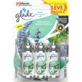 Odorizador De Ambiente Frescor De Águas Florais Glade Toque De Frescor Blister 12ml Cada Refil Leve 3 Pague 2 Unidades