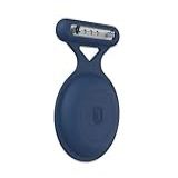 OFC Case De Silicone Macio AirTag Suporte De Capa Antiperda Invisível Para Crianças Idosas Roupas Compatíveis Com Apple AirTag GPS Itens Achadores Acessórios Azul Impermeavel