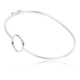 Oferta Bracelete Geométrico Redondo Pulseira Em Prata 925