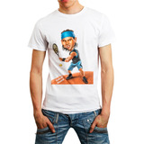 Oferta Camiseta Nadal Tenis Caricatura Camisa Algodão Mod02