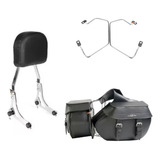 Oferta Kit Harley Deluxe Encosto Suporte Alforge 65l