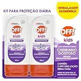 OFF Kids Kit Repelente Infantil 2 Unidades Loção Não Oleosa Eficaz Contra Mosquitos Proteção Por Até 4h 200ml Cada