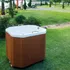 Ofurô Astra Zen Super Luxo 110cmx100cmx78cm Com Wt Cor Branco