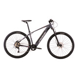 Oggi E bike Bw 8 0 2024 Elétrica Assistida E Acelerador 32km Shimano Acera 8v Cinza preto Tamanho L  19  